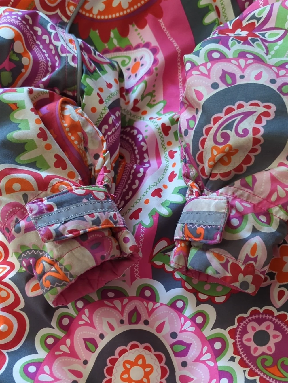 Hanna Andersson Bright Paisley Winter Coat, Size 3T